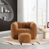 Soft Bean Bag Chair with High Resilient Foam(Chips)for living room and bedroom,Comfortable Square Lazy Sofa with Footstool, Cover for Adults to Gaming