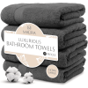 4-Piece Turkish Bath Towel Set: Extra Large, Ultra-Soft & Highly Absorbent, Premium Cotton, Oversized Luxury, Thick & Plush