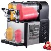 VEVOR Commercial Slushy Machine, 3LX2 Tank Slush Drink Maker, 340W Frozen Drink Machine with Temperature Preservation, Stainless Steel Home Slush Froz