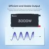 Renogy 3000W Pure Sine Wave Inverter 12V DC to 120V AC Converter for Home, RV, Truck, Off Grid Solar Inverter