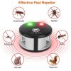 360� Ultrasonic Pest Repeller Electronic Plug-in Pest Control Mouse Chaser Blocker Repellent Deterrent with Pressure Wave & Ultrasonic Sound for Indoo