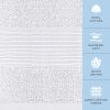 Resort Collection Soft Bath Towels 4 Pack White 28x55 inch Luxury Hotel Plush Absorbent Cotton Bath Towel Large