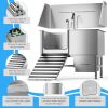 50 inch pet Grooming tub 304 stainless steel professional grade
