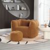 Soft Bean Bag Chair with High Resilient Foam(Chips)for living room and bedroom,Comfortable Square Lazy Sofa with Footstool, Cover for Adults to Gaming