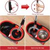 Spin Mop Bucket Sets 360° Spinning Cleaning Tools with 3 Microfiber Replacement Heads 61" Extended Handle with two wheels bar