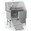 50 inch pet Grooming tub 304 stainless steel professional grade