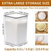 4 Pack Extra Large Airtight Food Storage Containers with Lids , BPA Free Plastic Kitchen and Pantry Organization Contianers