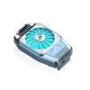 Mobile Phone Cooler Rechargeable Cooling Fan Cell Phone Radiator For Playing Games Watching Videos With LED Light; Compatible For ; iPhone/Google/Sams