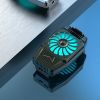 Mobile Phone Cooler Rechargeable Cooling Fan Cell Phone Radiator For Playing Games Watching Videos With LED Light; Compatible For ; iPhone/Google/Sams