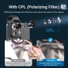 APEXEL HD 200X Microscope Macro Lens For Mobile Phone Magnification Portable Pocket With CPL Filter LED Light For IPhone Huawei Samsung Xiaomi Most Sm