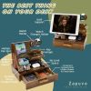Wood Phone Docking Station with Drawer
