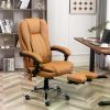Massage Chair, Office Chair for Learning, Ergonomic Computer Chair with Kneading and Vibration Functions, Orange